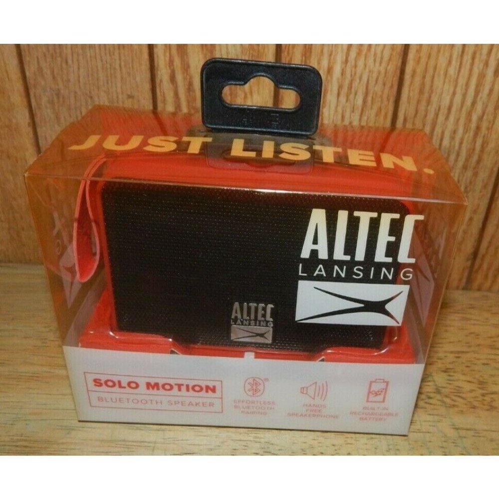 Altec Lansing IMW120-red Solo Motion Portable Bluetooth Speaker NEW